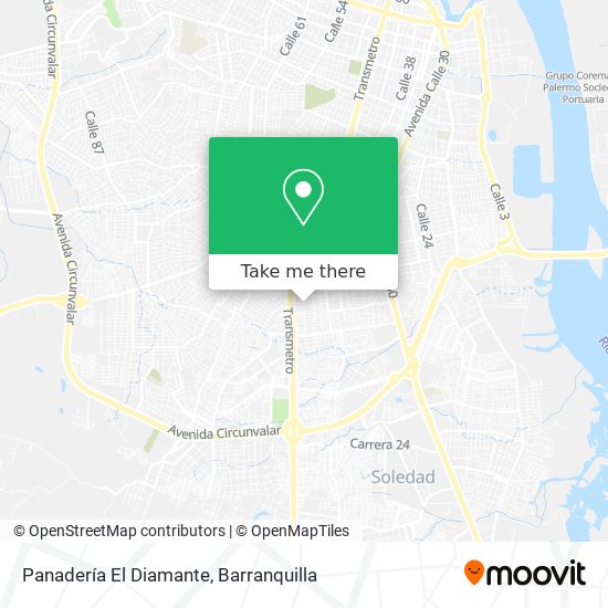 Panadería El Diamante map