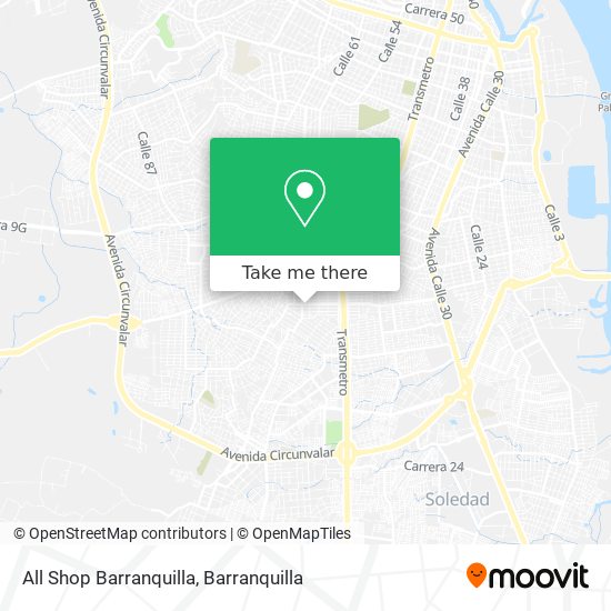 All Shop Barranquilla map