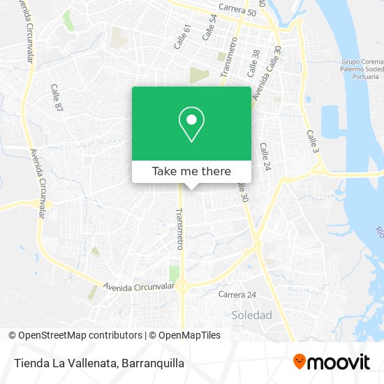 Tienda La Vallenata map