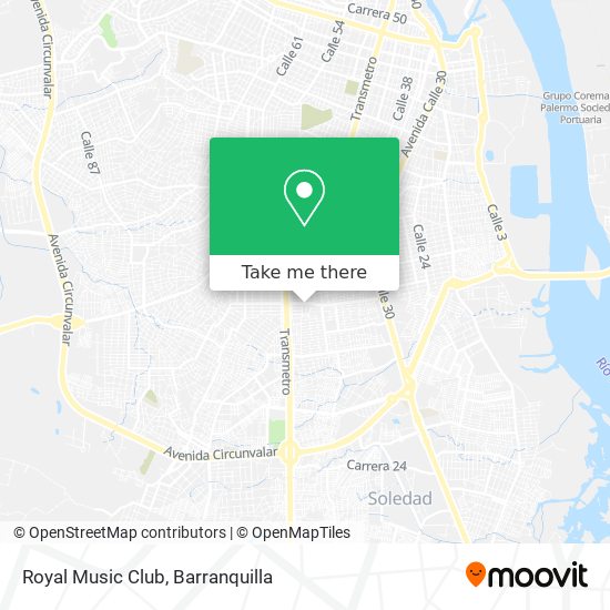 Mapa de Royal Music Club