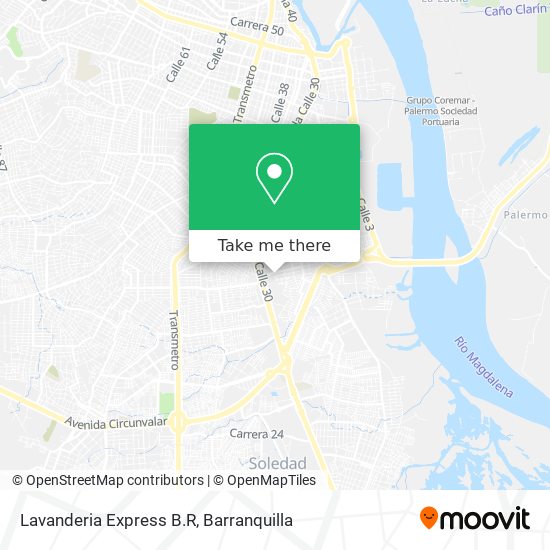 Mapa de Lavanderia Express B.R