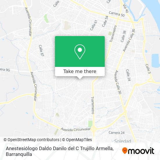 Anestesiólogo Daldo Danilo del C Trujillo Armella map