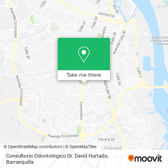 Consultorio Odontológico Dr. David Hurtado map