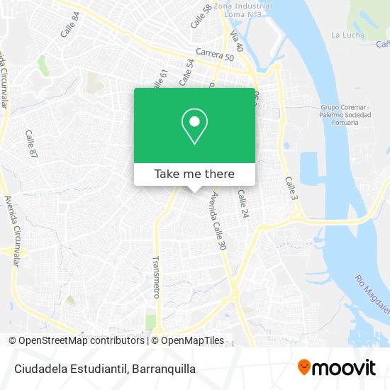 Ciudadela Estudiantil map