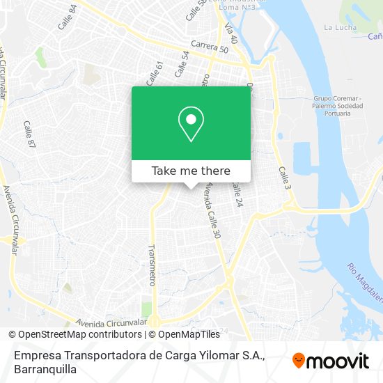 Empresa Transportadora de Carga Yilomar S.A. map
