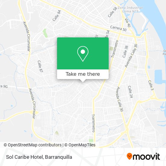 Sol Caribe Hotel map