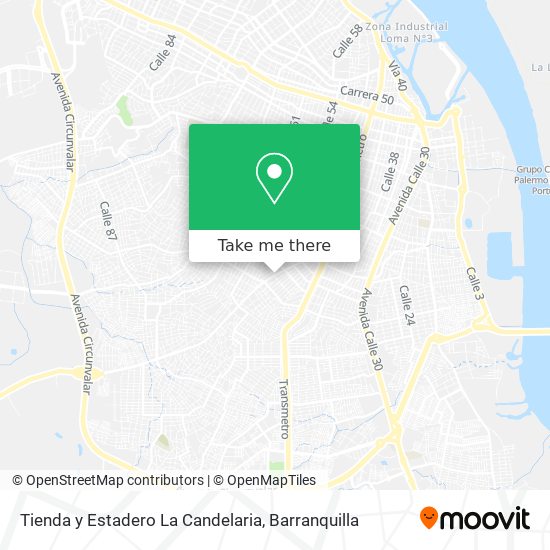 Tienda y Estadero La Candelaria map