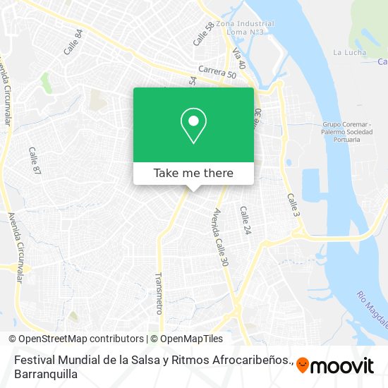 Festival Mundial de la Salsa y Ritmos Afrocaribeños. map