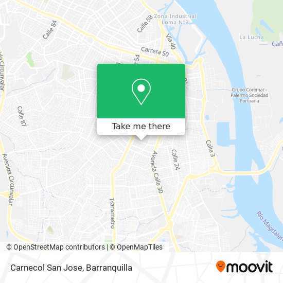 Mapa de Carnecol San Jose
