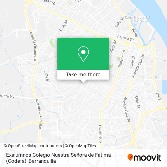 Exalumnos Colegio Nuestra Señora de Fatima (Codefa) map