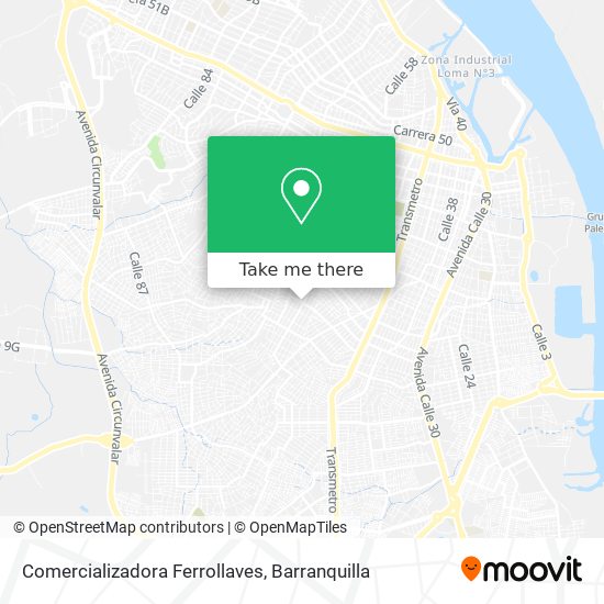 Mapa de Comercializadora Ferrollaves