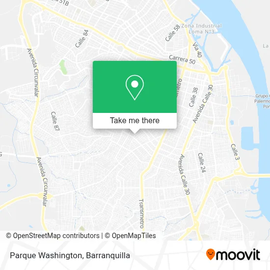 Parque Washington map