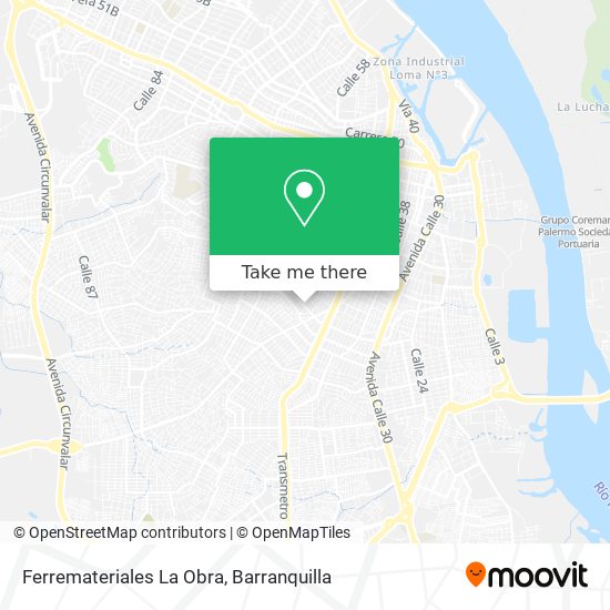 Mapa de Ferremateriales La Obra