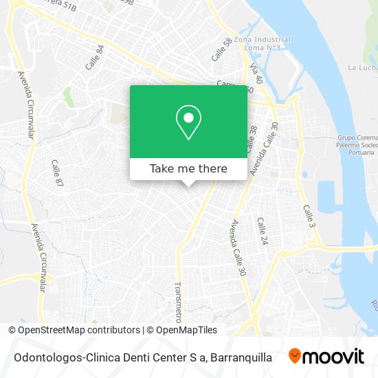 Odontologos-Clinica Denti Center S a map