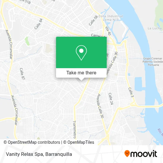 Vanity Relax Spa map