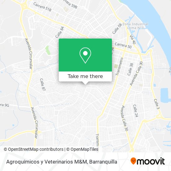 Mapa de Agroquímicos y Veterinarios M&M