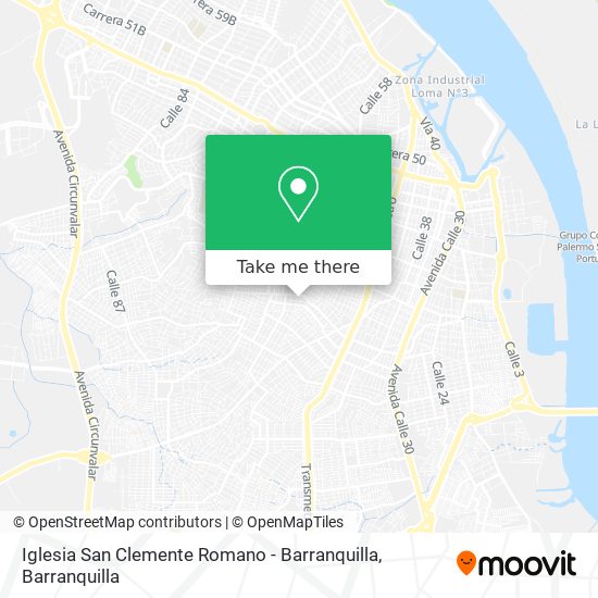 Iglesia San Clemente Romano - Barranquilla map