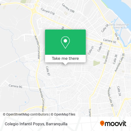 Mapa de Colegio Infantil Popys