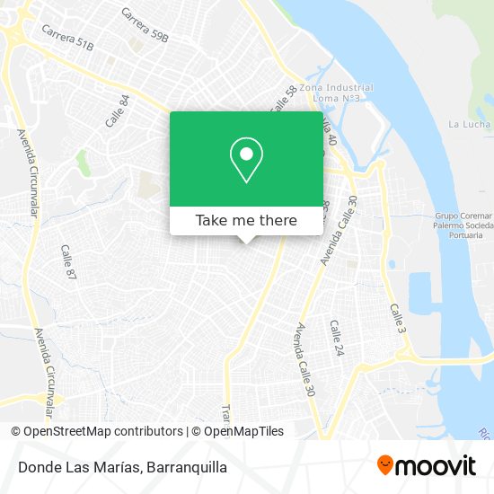 Donde Las Marías map