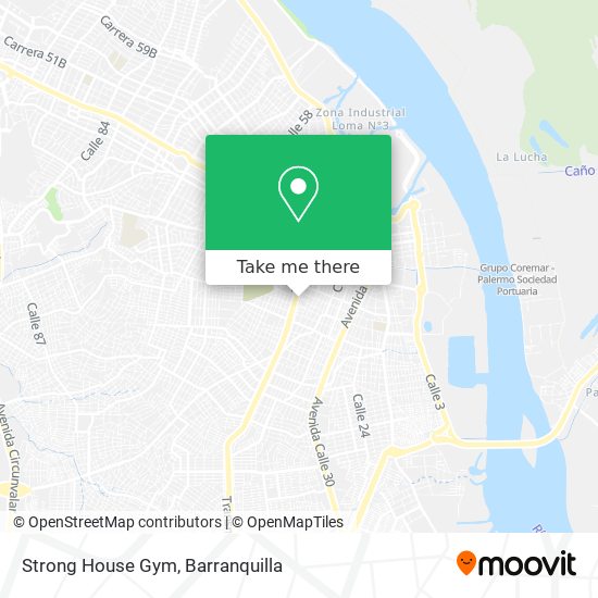 Strong House Gym map