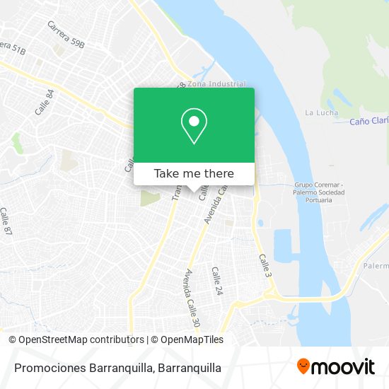 Promociones Barranquilla map