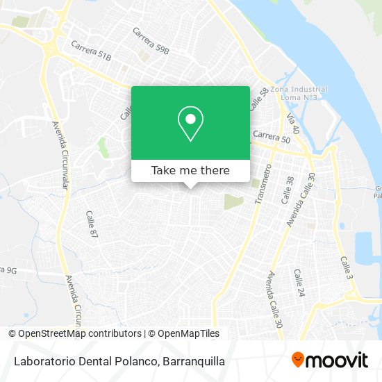 Mapa de Laboratorio Dental Polanco