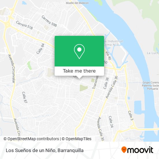 Los Sueños de un Niño map