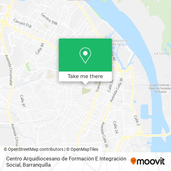 Centro Arquidiocesano de Formación E Integración Social map