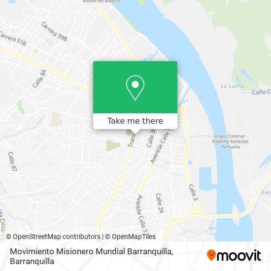 Movimiento Misionero Mundial Barranquilla map