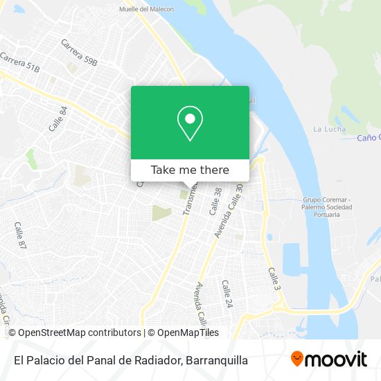 El Palacio del Panal de Radiador map