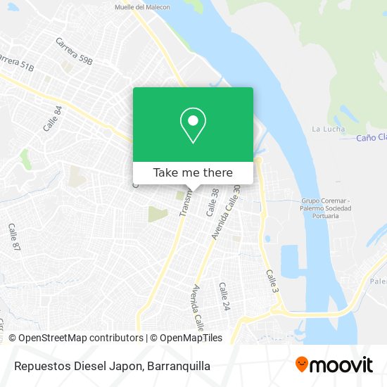 Mapa de Repuestos Diesel Japon