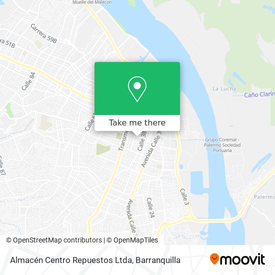 Mapa de Almacén Centro Repuestos Ltda