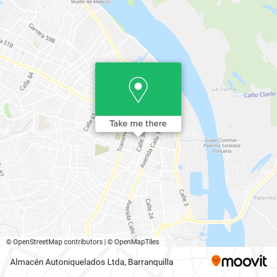 Almacén Autoniquelados Ltda map