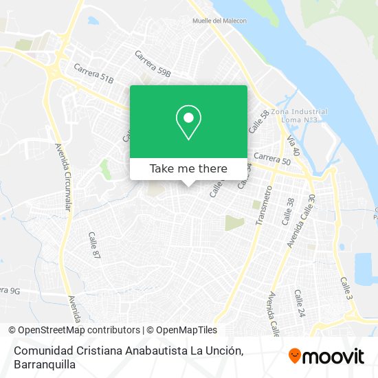 Comunidad Cristiana Anabautista La Unción map