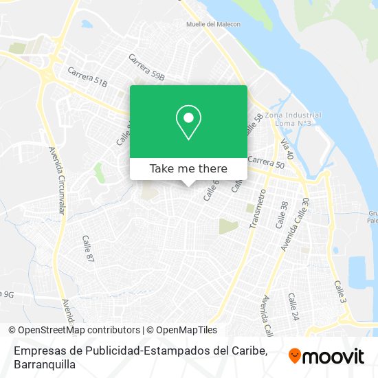 Empresas de Publicidad-Estampados del Caribe map