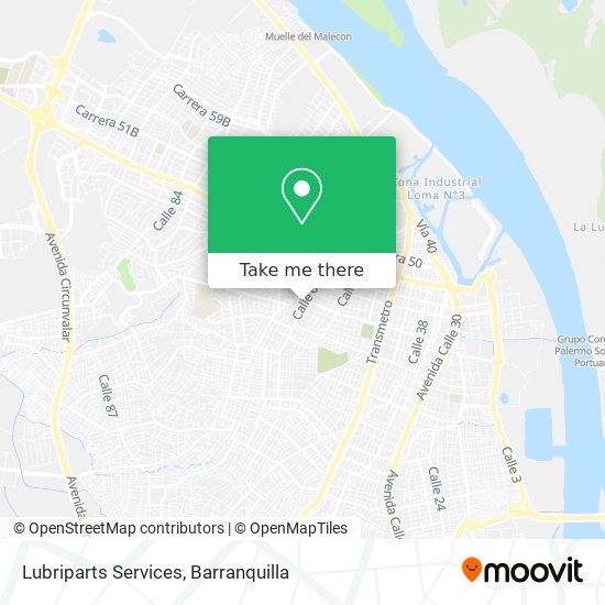 Lubriparts Services map