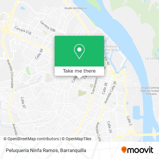 Peluqueria Ninfa Ramos map