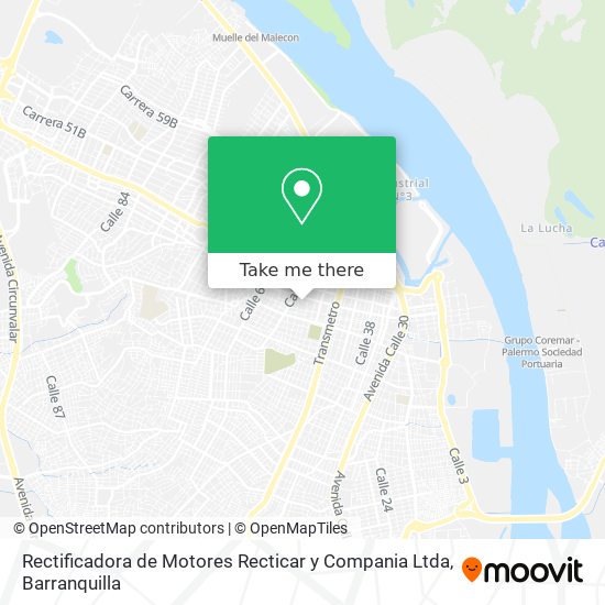 Rectificadora de Motores Recticar y Compania Ltda map