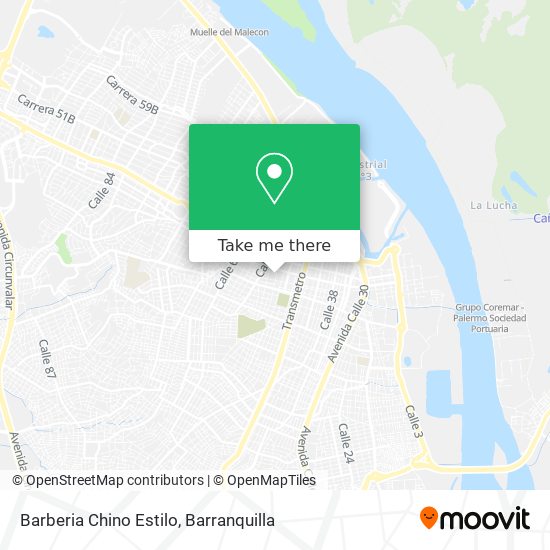 Barberia Chino Estilo map