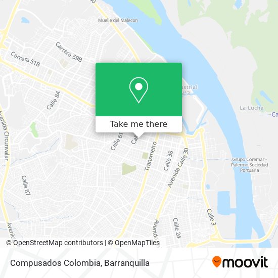 Compusados Colombia map