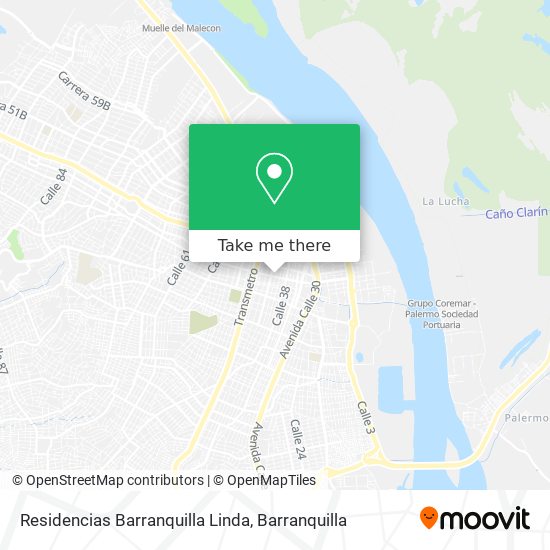 Mapa de Residencias Barranquilla Linda