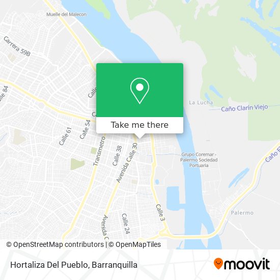 Hortaliza Del Pueblo map