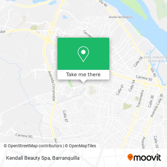 Kendall Beauty Spa map