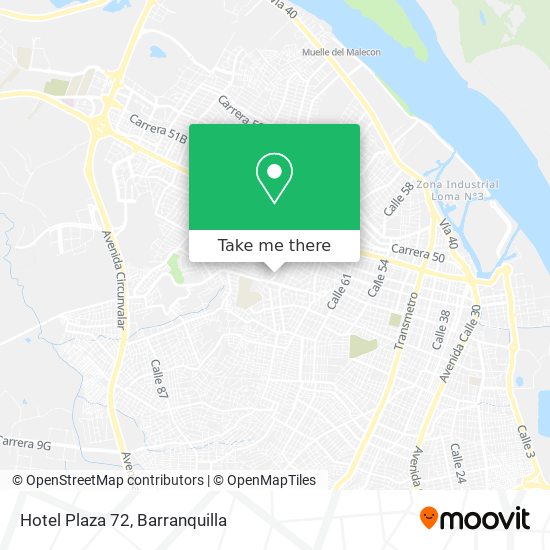 Mapa de Hotel Plaza 72