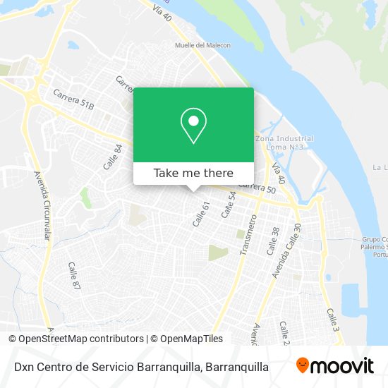 Dxn Centro de Servicio Barranquilla map