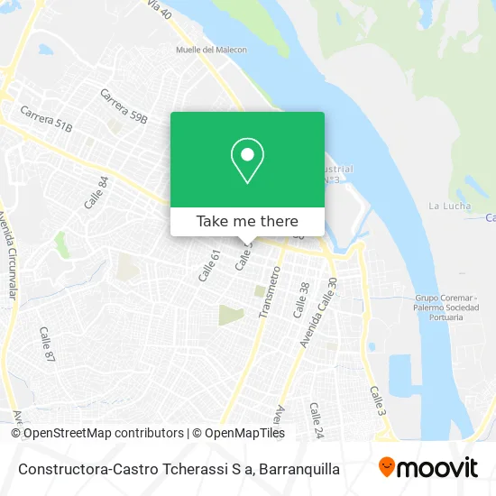 Constructora-Castro Tcherassi S a map