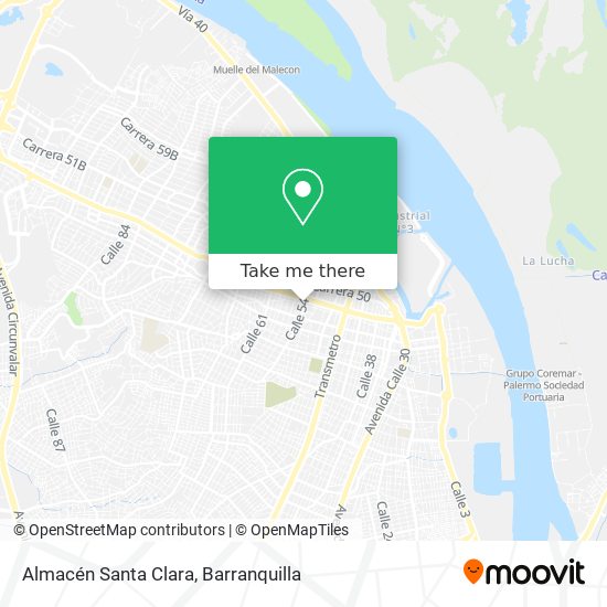 Almacén Santa Clara map