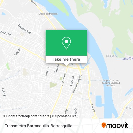 Transmetro Barranquilla map