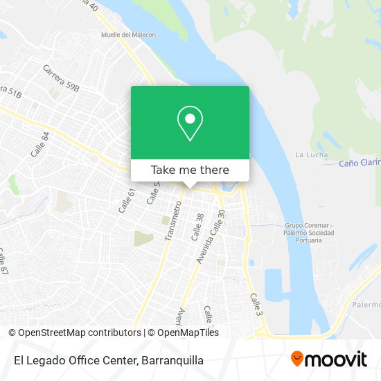 El Legado Office Center map