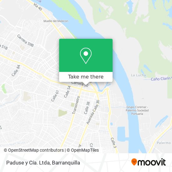 Paduse y Cía. Ltda map